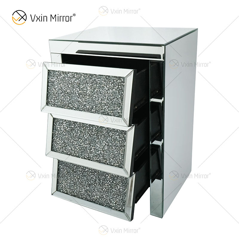 bedside table with mirror mesita de noche con espejo