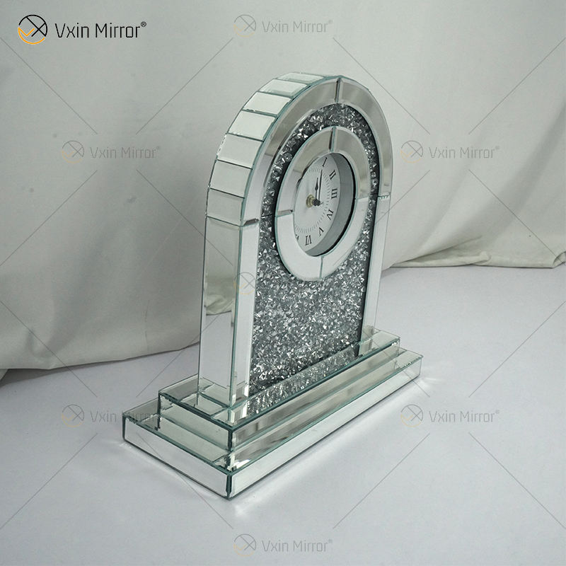 large mirror wall clock ساعة حائط مرآة كبيرة