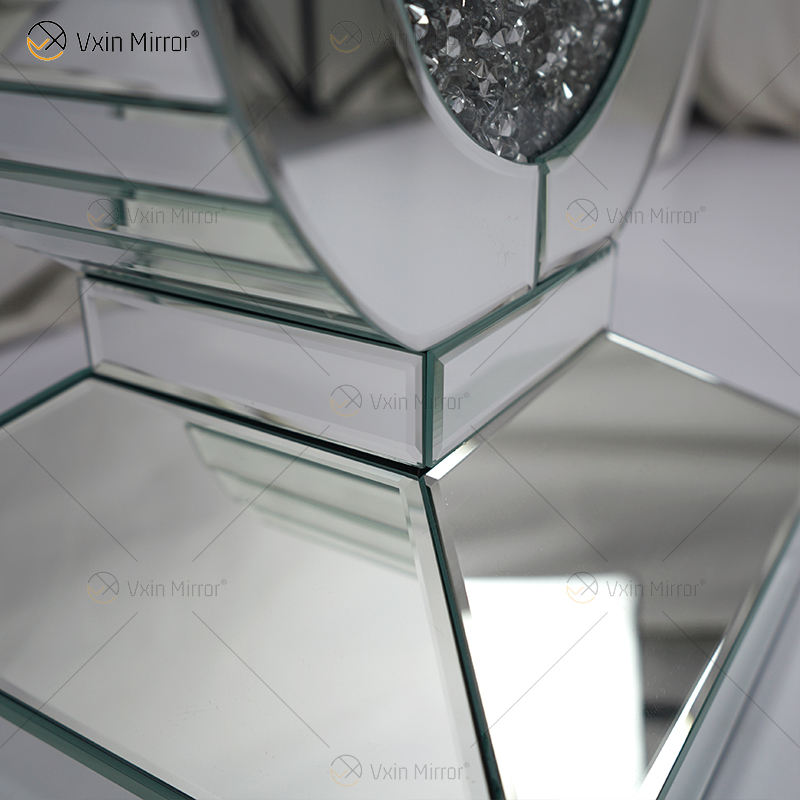 mirrored end table Зеркальный конечный стол