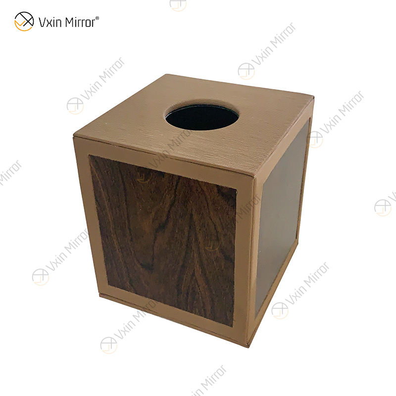 Leather tissue box Caixa de papel de couro