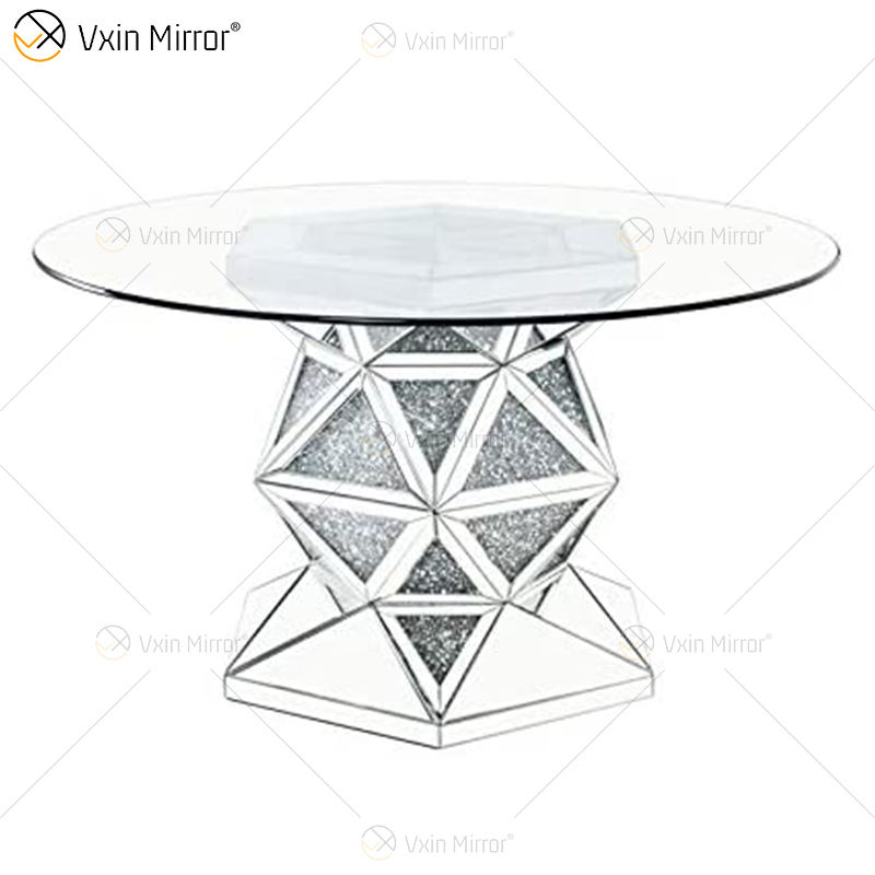 black glass dining room table Mesa de comedor de vidrio negro