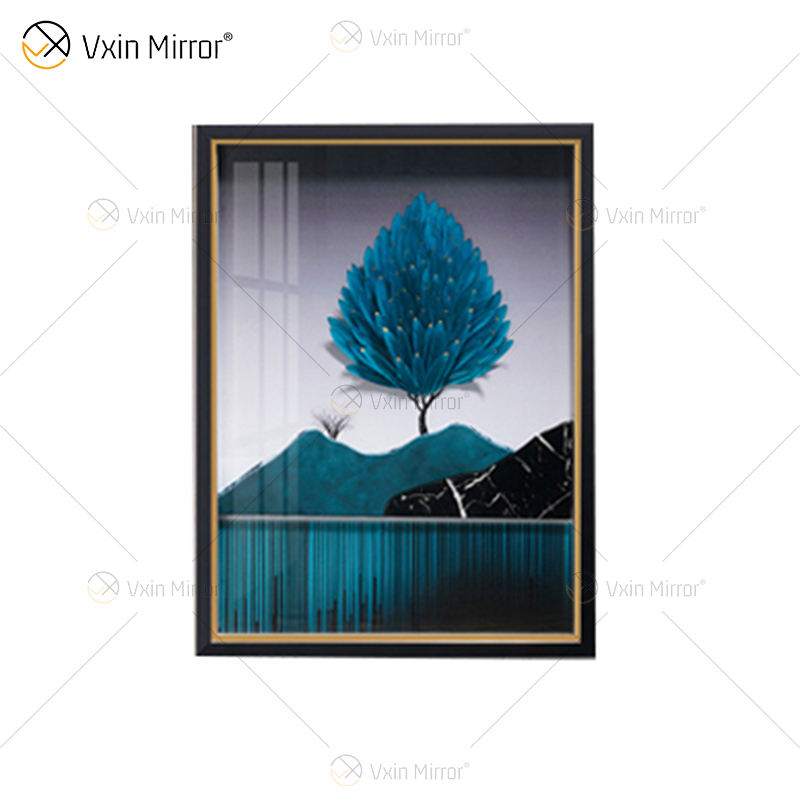 framed crystal wall art gerahmte Kristallwandkunst