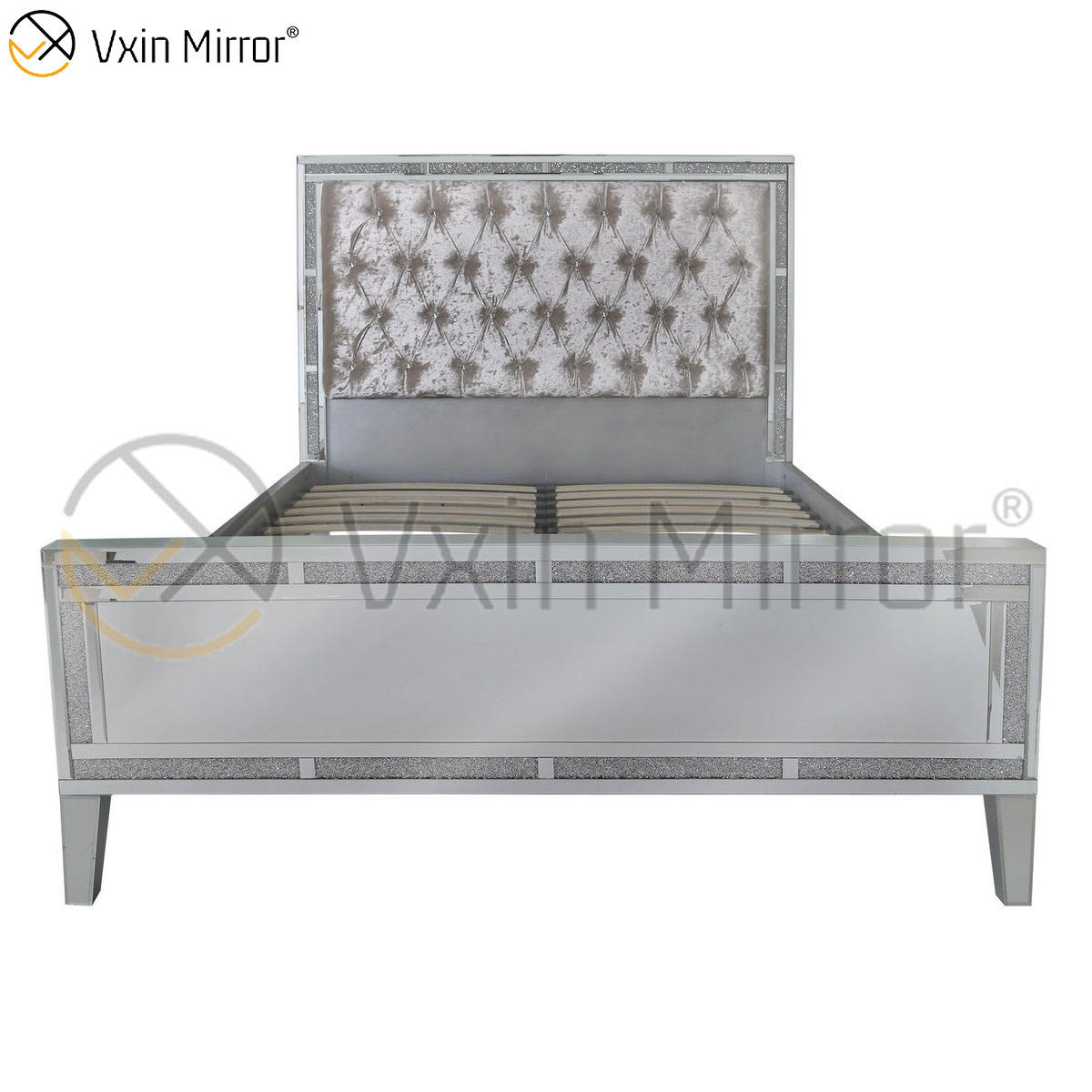 headboard with built in mirror cabecera con espejo empotrado