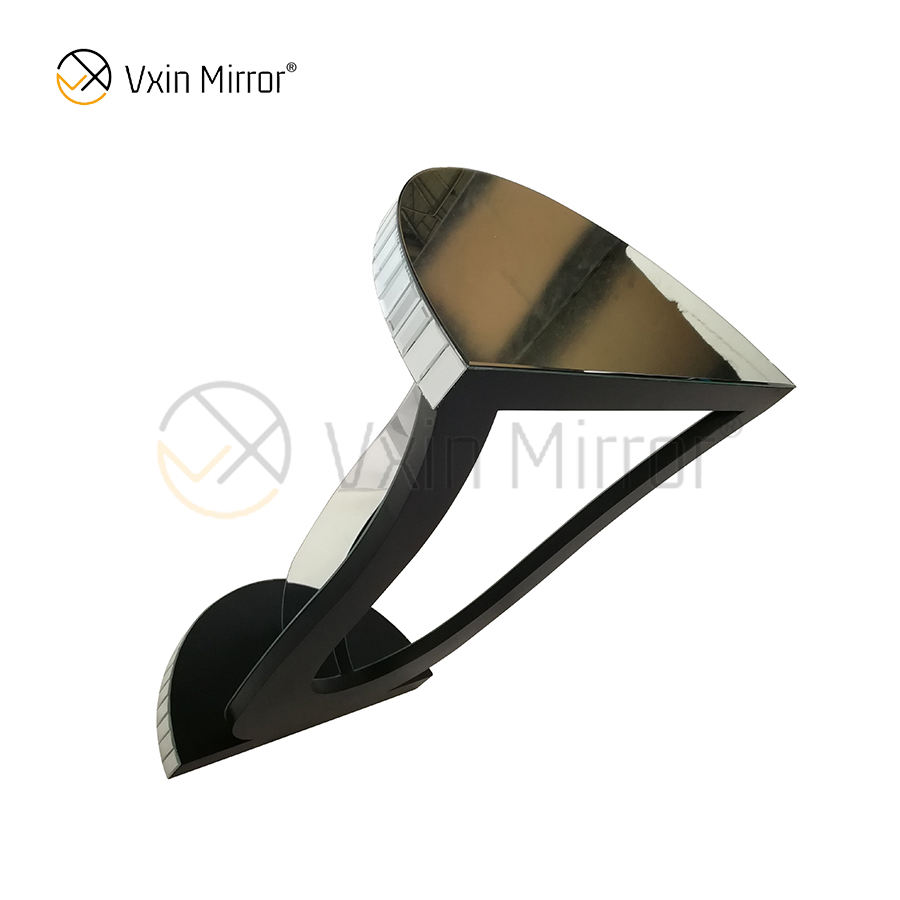 mirrored coffee table set Juego de mesa de café con espejo