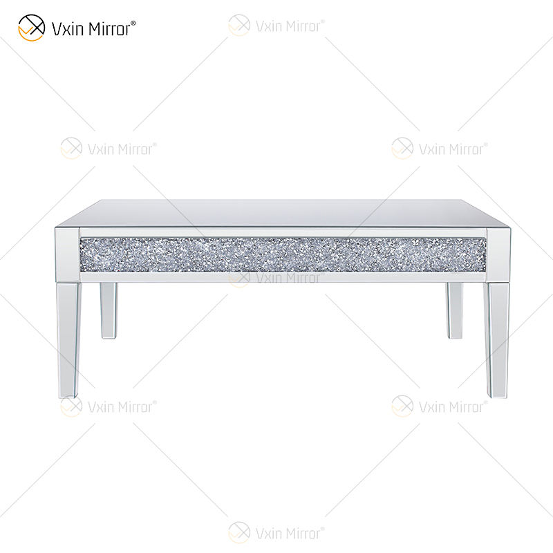 mirror gold coffee table mesa de café de oro espejo