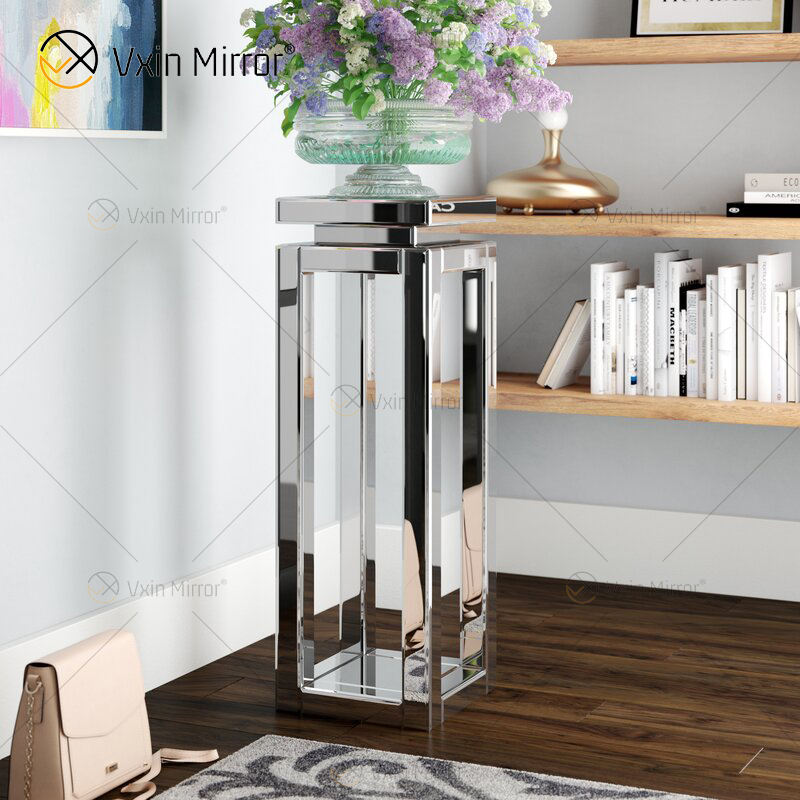mirror end tables bedroom Quarto de mesas de fim de espelho
