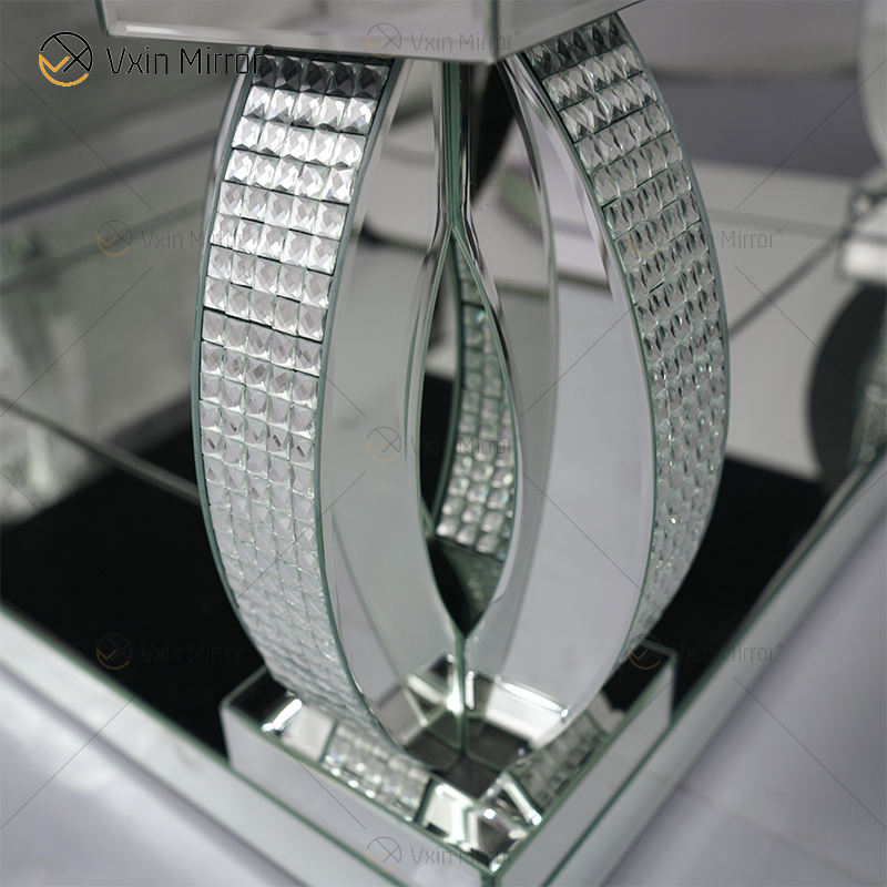 side tables mirrored mesas laterales reflejadas