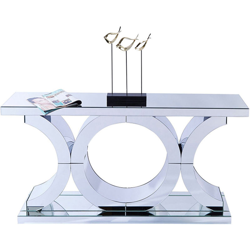 console tables with shelves جداول وحدة التحكم مع الرفوف