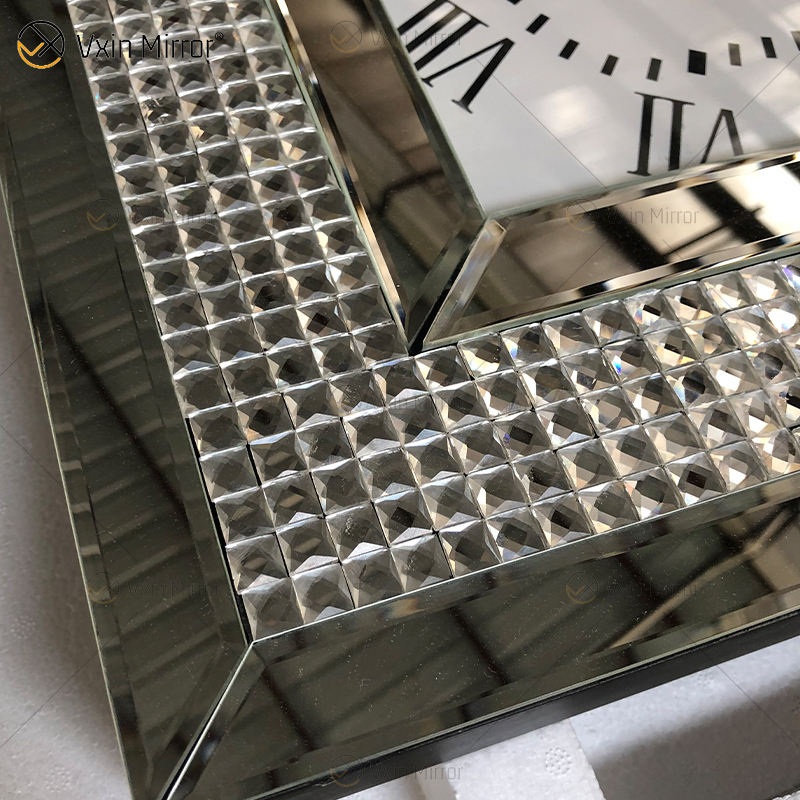 wall mirror clock настенные зеркальные часы