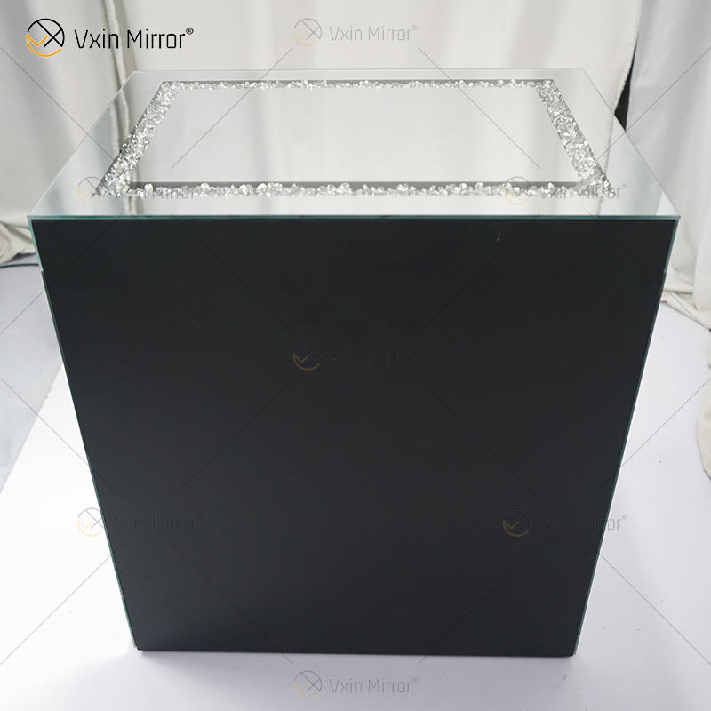 champagne mirrored nightstand Шампанское зеркальное тумбочка