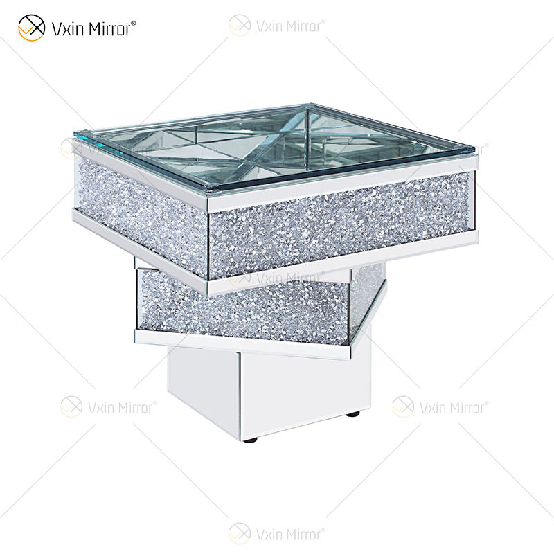 mirrored table stand soporte de mesa con espejo