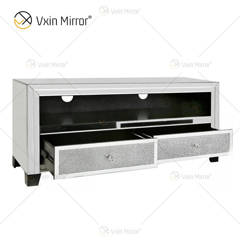 glass and wood tv stand TV de vidro e madeira