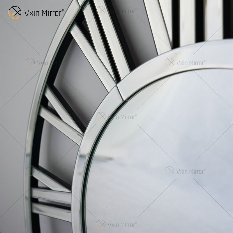 modern mirror wall clock Современные зеркальные настенные часы