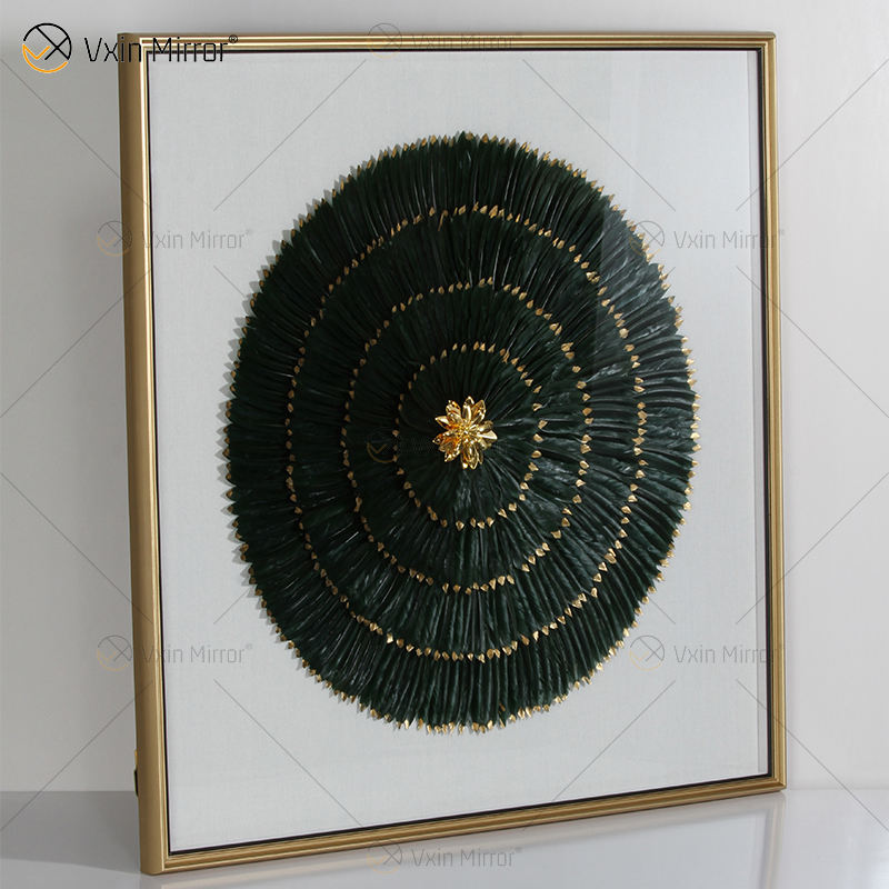 wall art with crystal stones arte da parede com pedras de cristal