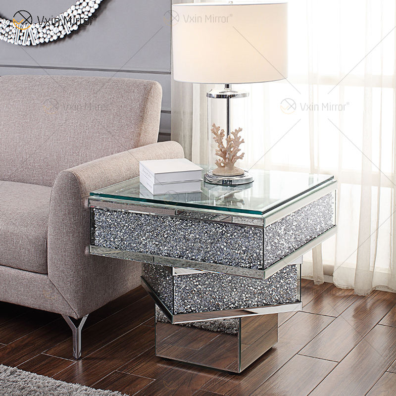 mirrored sidetable espejo de la derivación