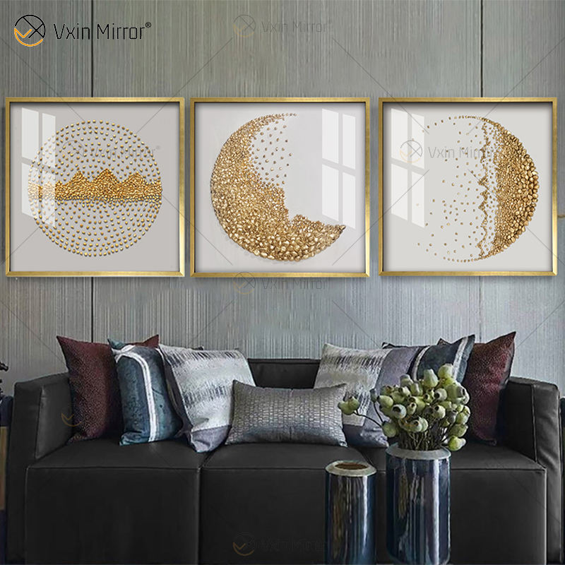 crystal glass ready to hang wall art الزجاج الكريستالي جاهز لتعليق فن الجدار