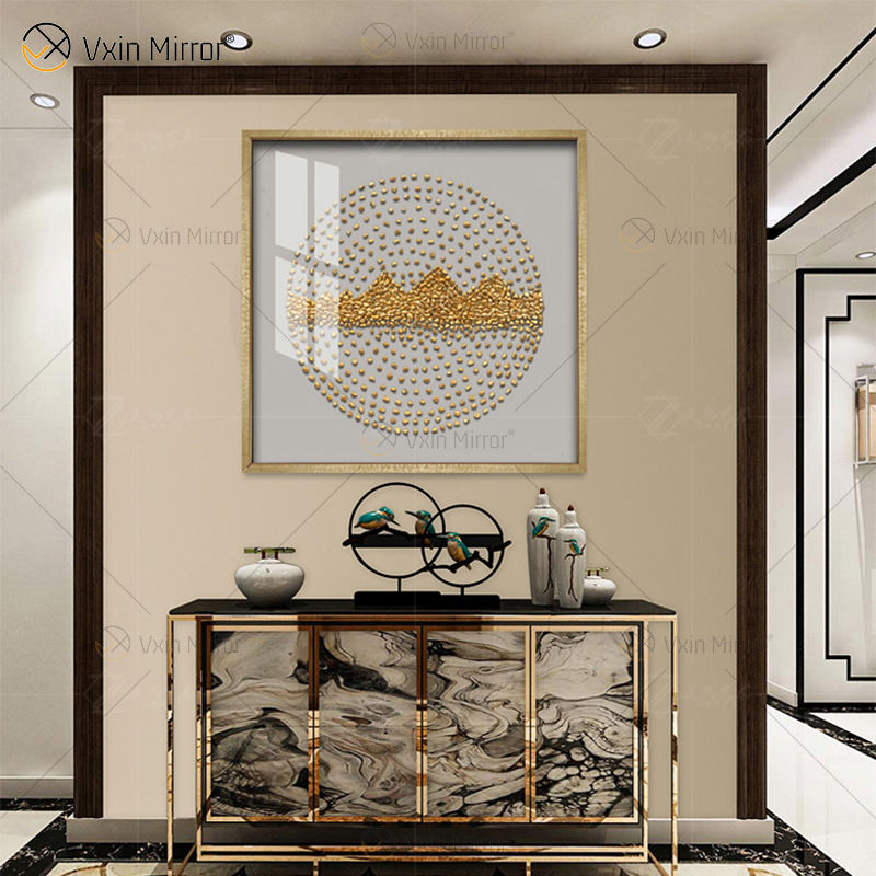crystal mirror wall art فن الجدار المرآة الكريستال