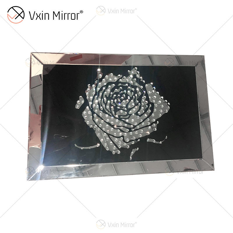 crystal effect home mirrored wall art Arte da parede espelhada em casa do efeito cristal