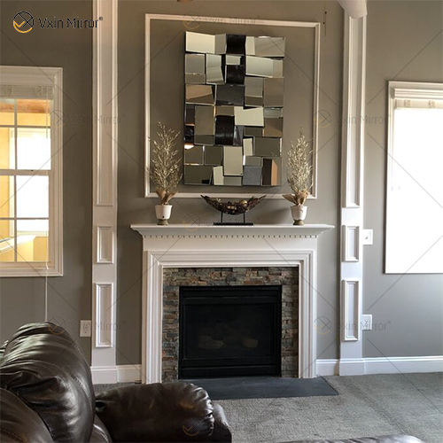 3 piece mirror wall decor set black 3 قطع مرآة جدار ديكور مجموعة أسود
