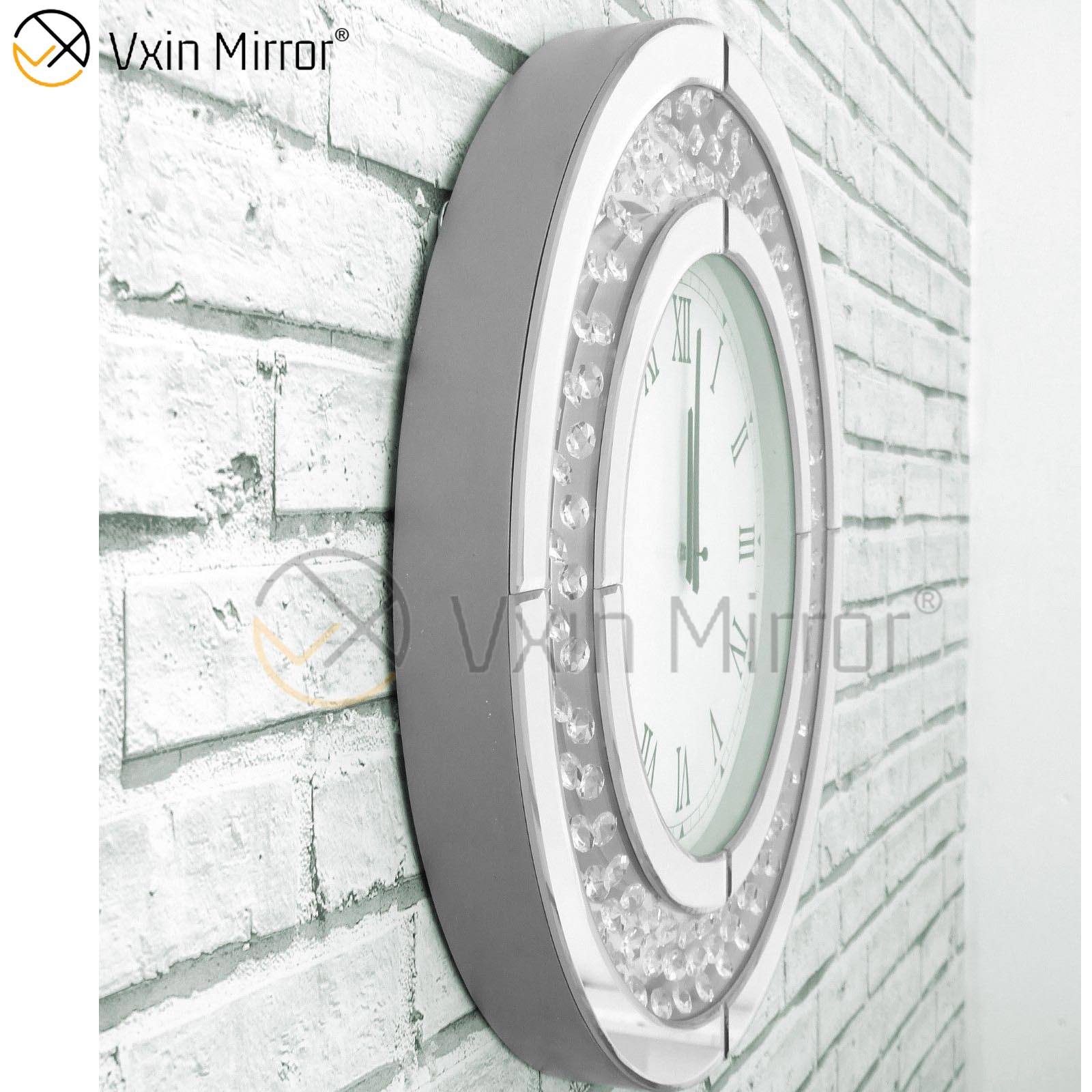 large mirror clock Большие зеркальные часы