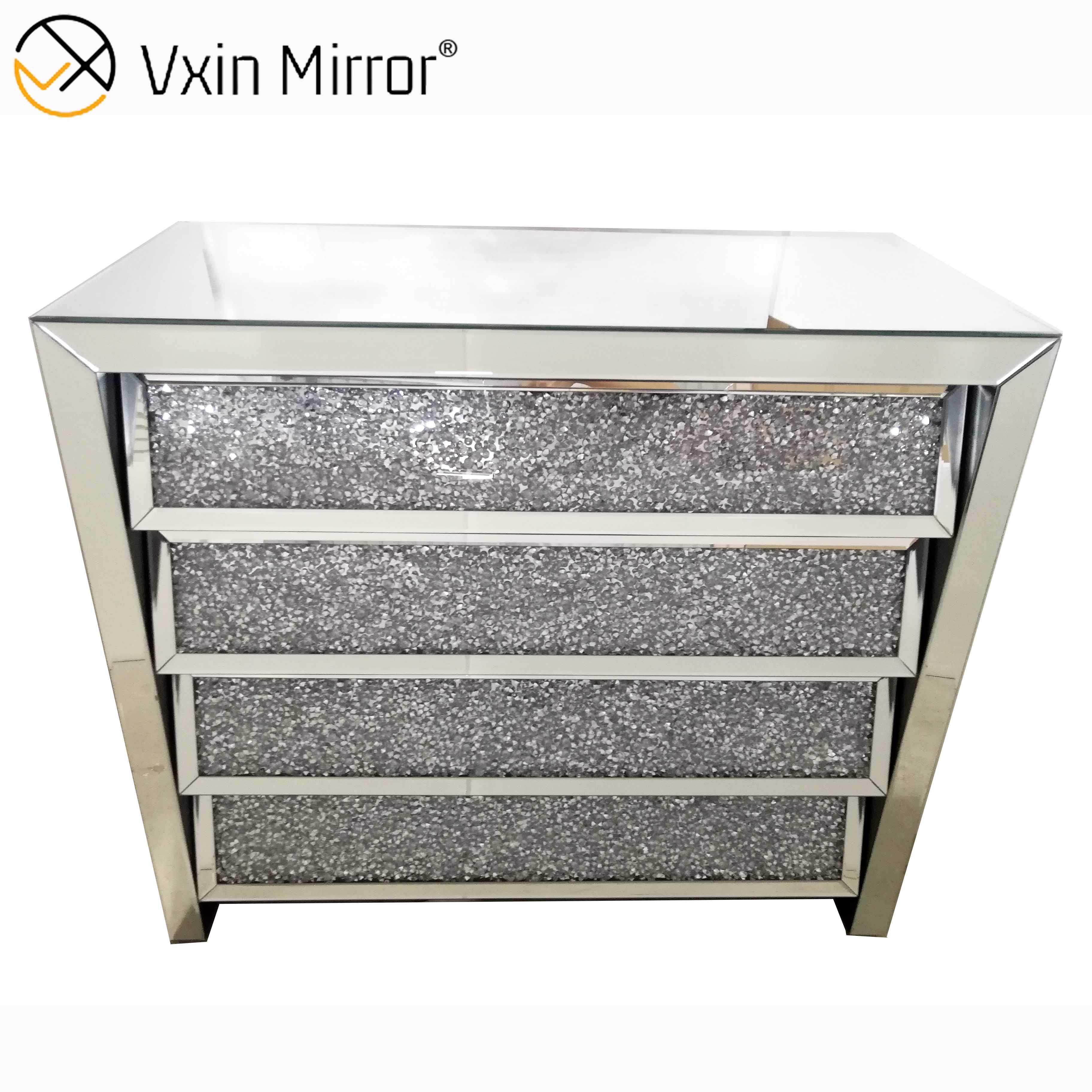 walmart mirrored nightstand Walmart espelhou a mesa de cabeceira