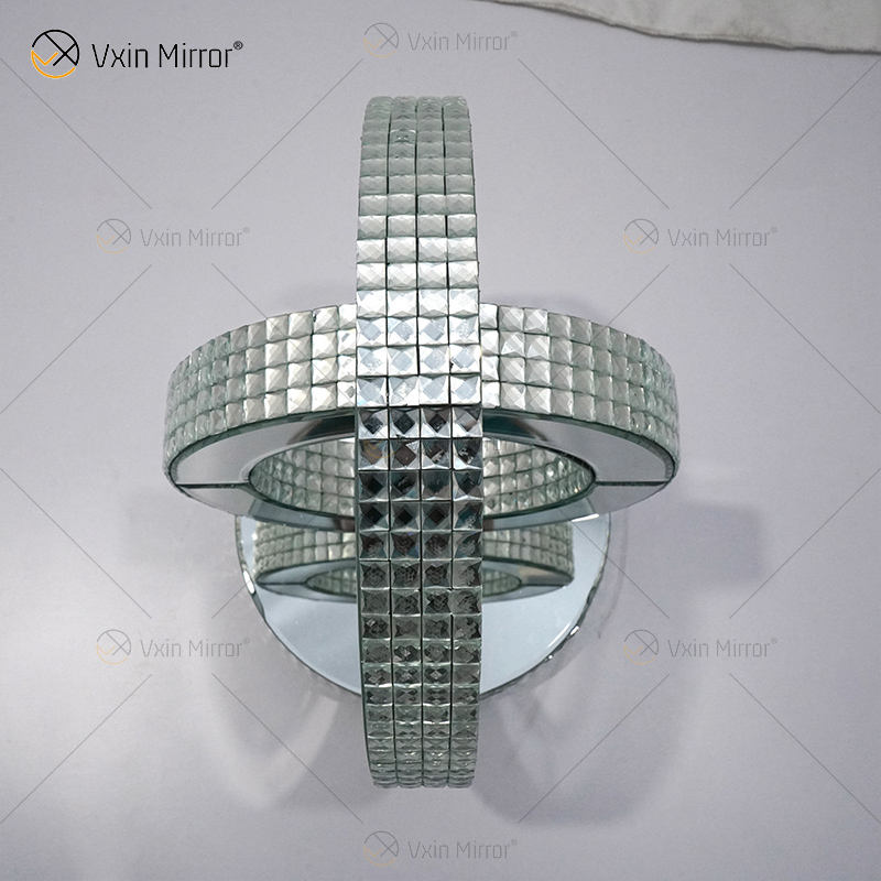 mirrored corner table mesa de esquina con espejo