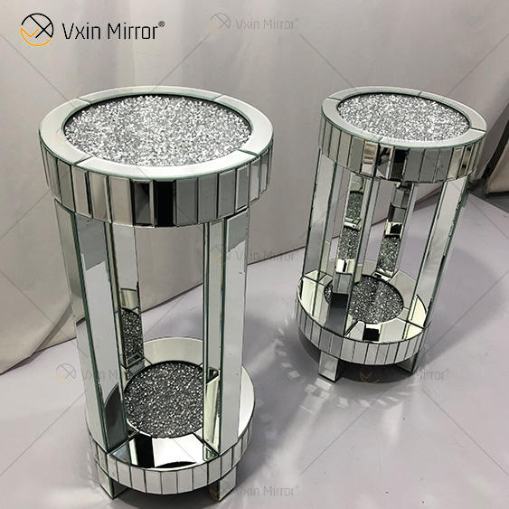 mirrored small table mesa pequeña con espejo