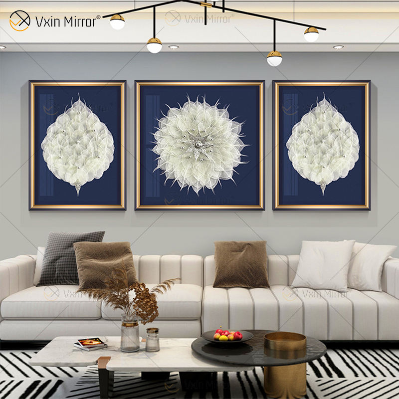 wall art with crystals فن الجدار مع البلورات
