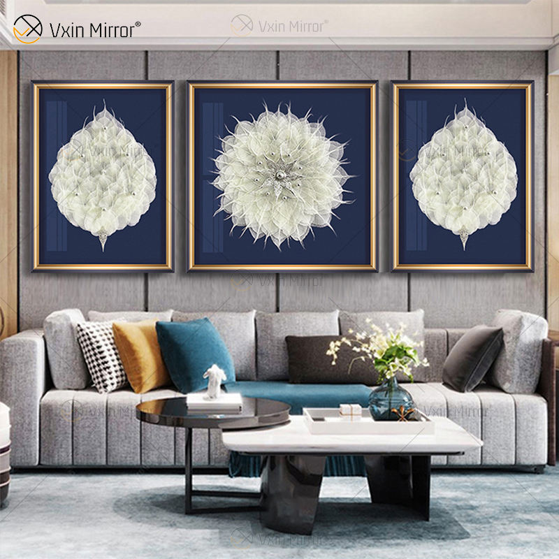 metal wall art with crystals فن الجدار المعدني مع بلورات