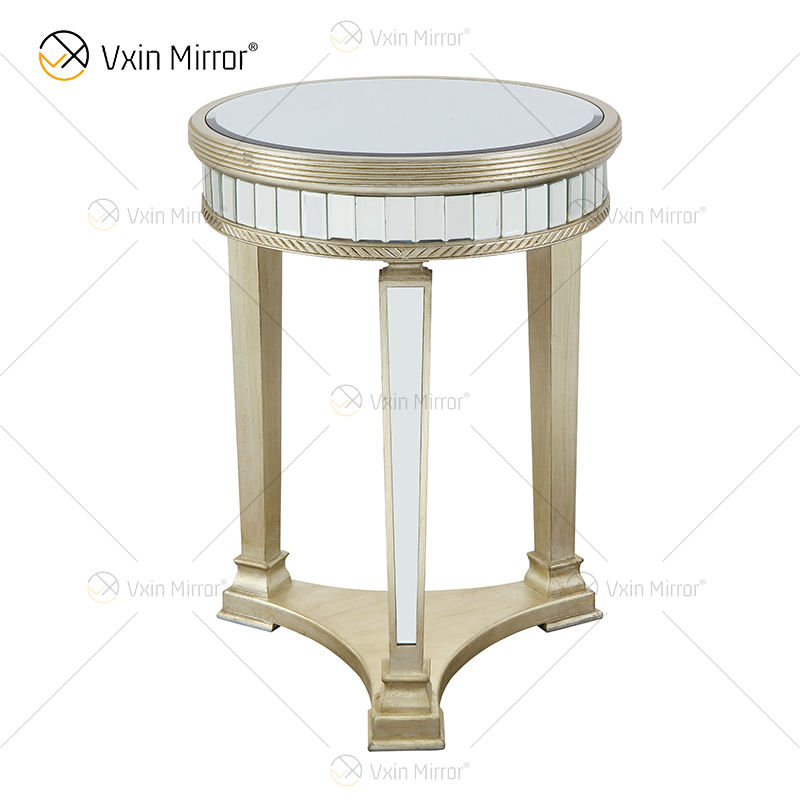 mirror top side table طاولة الجانب العلوي المرآة