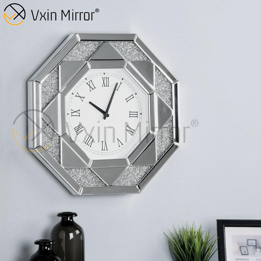 VXin Mirror Three Color Crushed Diamond Modern Wall Mirror VXIN Mirror Три цветного измельченного алмаза современное настенное зеркало