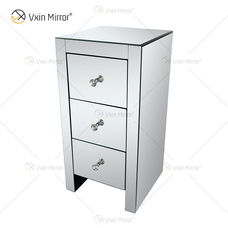 large mirrored nightstand منضدة نسخية كبيرة