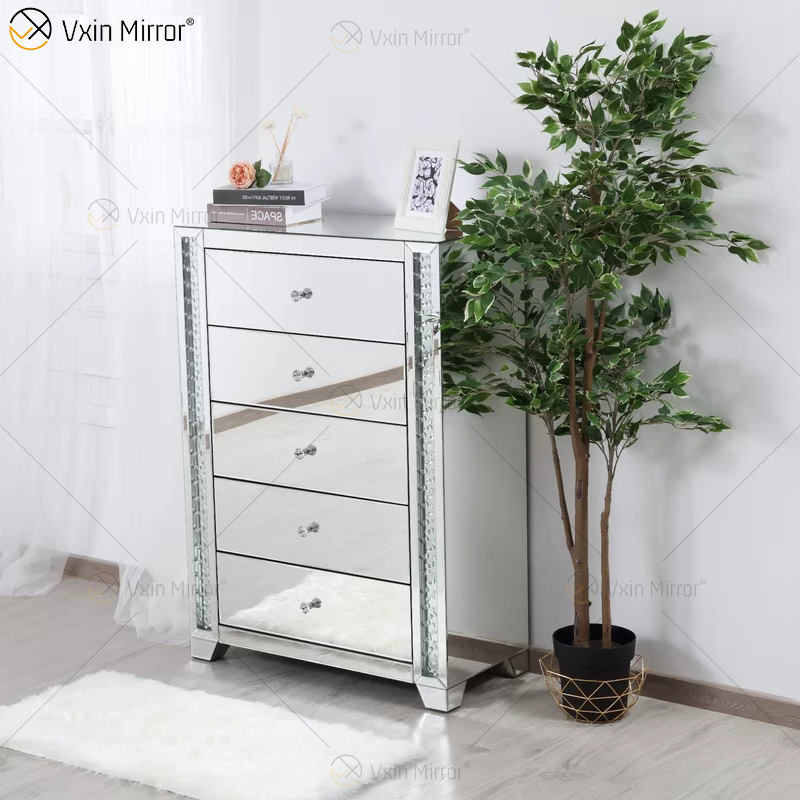 mirror dresser and nightstand Mirror tocador y mesita de noche