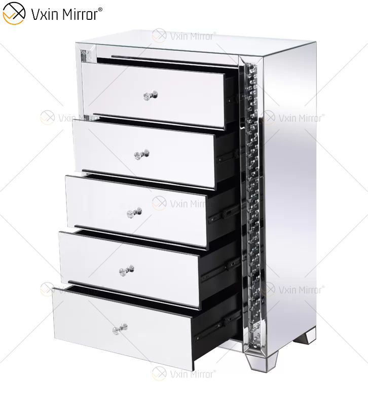mirror side tables for bedroom Mesas laterales de espejo para dormitorio